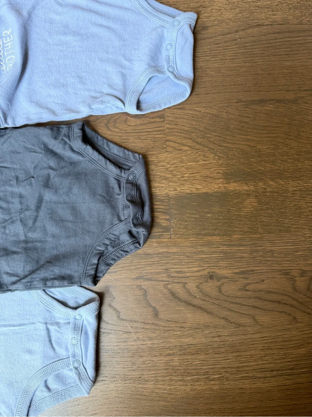 Carter's Blue & Navy 'Little Brother' 3-Pack Baby Bodysuits